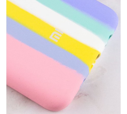 Чохол Silicone Cover Full Rainbow для Xiaomi Poco X4 Pro 5G Рожевий / Бузковий