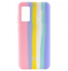 Чохол Silicone Cover Full Rainbow для Xiaomi Poco X4 Pro 5G Рожевий / Бузковий