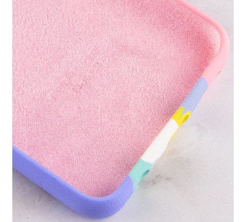 Чохол Silicone Cover Full Rainbow для Xiaomi Poco X4 Pro 5G Рожевий / Бузковий
