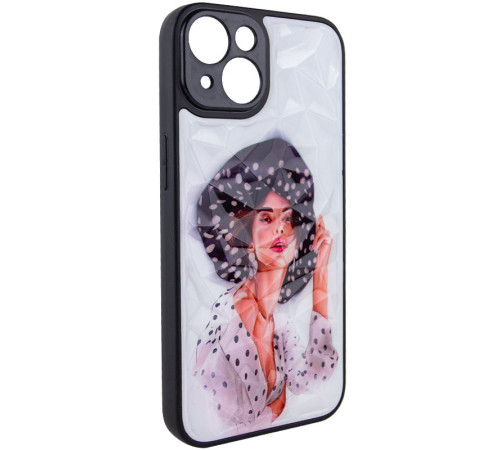 TPU+PC чохол Prisma Ladies для Apple iPhone 14 (6.1") Girl in a hat