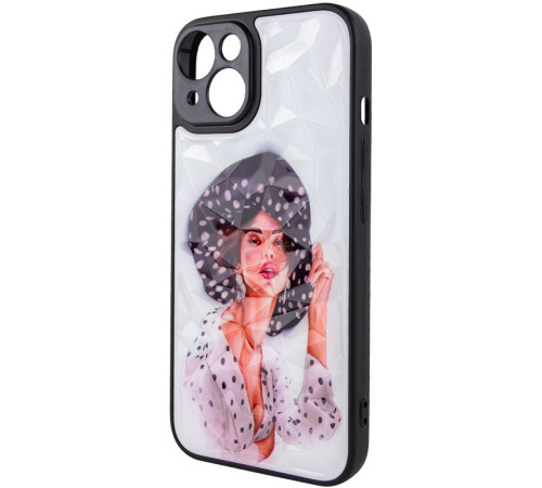 TPU+PC чохол Prisma Ladies для Apple iPhone 14 (6.1") Girl in a hat