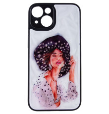 TPU+PC чохол Prisma Ladies для Apple iPhone 14 (6.1") Girl in a hat
