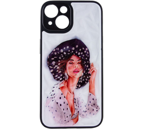TPU+PC чохол Prisma Ladies для Apple iPhone 14 (6.1") Girl in a hat