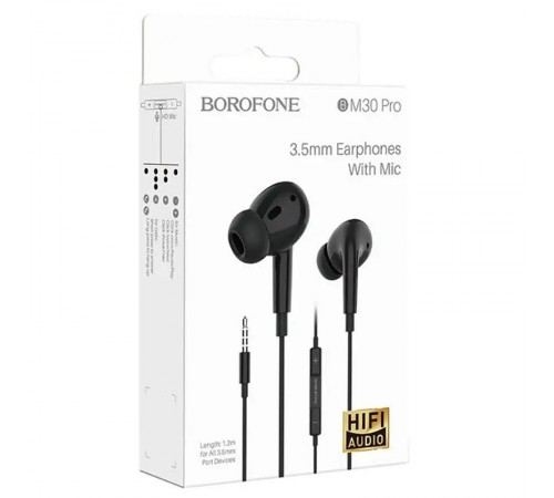 Навушники Borofone BM30 Pro 3.5mm Чорний Навушники Borofone BM30 Pro 3.5mm Чорний