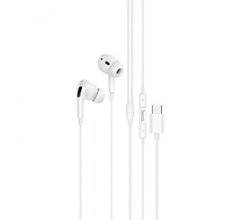 Стерео навушники Hoco M101 Pro Type-C White