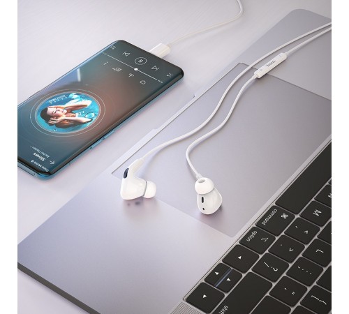Стерео навушники Hoco M101 Pro Type-C White