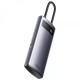 Перехідник HUB Baseus Metal Gleam Series 4-in-1 4xUSB3.0 (WKWG070013) Gray