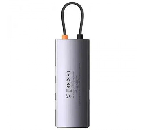 Перехідник HUB Baseus Metal Gleam Series 4-in-1 4xUSB3.0 (WKWG070013) Gray
