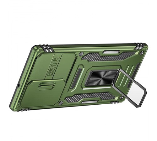 Ударостійкий чохол Camshield Army Ring для Samsung Galaxy S23 Ultra Оливковий / Army Green