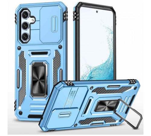 Ударостійкий чохол Camshield Army Ring для Samsung Galaxy S23+ Блакитний / Light Blue Ударостійкий чохол Camshield Army Ring для Samsung Galaxy S23+ Блакитний / Light Blue