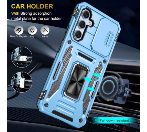 Ударостійкий чохол Camshield Army Ring для Samsung Galaxy S23+ Блакитний / Light Blue Ударостійкий чохол Camshield Army Ring для Samsung Galaxy S23+ Блакитний / Light Blue