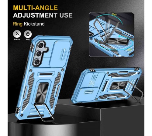Ударостійкий чохол Camshield Army Ring для Samsung Galaxy S23+ Блакитний / Light Blue Ударостійкий чохол Camshield Army Ring для Samsung Galaxy S23+ Блакитний / Light Blue