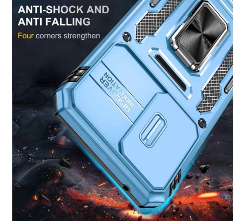 Ударостійкий чохол Camshield Army Ring для Samsung Galaxy S23+ Блакитний / Light Blue Ударостійкий чохол Camshield Army Ring для Samsung Galaxy S23+ Блакитний / Light Blue