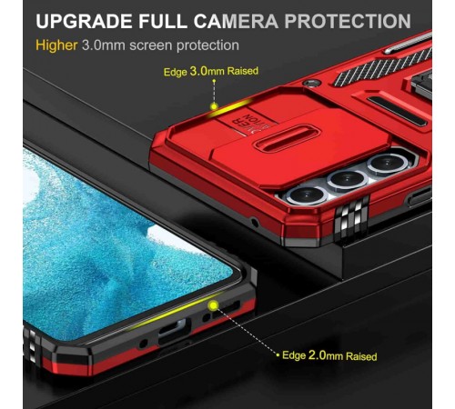 Ударостійкий чохол Camshield Army Ring для Samsung Galaxy S23+ Червоний / Red Ударостійкий чохол Camshield Army Ring для Samsung Galaxy S23+ Червоний / Red