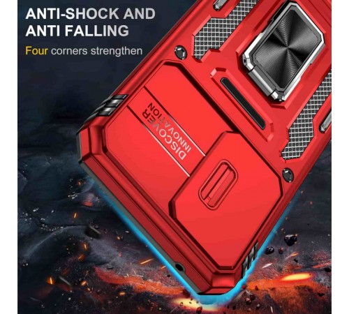 Ударостійкий чохол Camshield Army Ring для Samsung Galaxy S23+ Червоний / Red Ударостійкий чохол Camshield Army Ring для Samsung Galaxy S23+ Червоний / Red