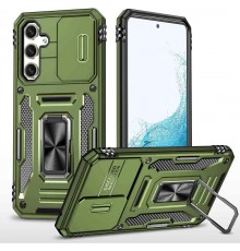 Ударостійкий чохол Camshield Army Ring для Samsung Galaxy S23+ Оливковий / Army Green
