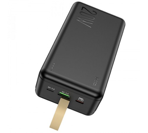 Портативний ЗП Power Bank Hoco J87B Tacker PD20W+QC3.0 30000 mAh Black Портативний ЗП Power Bank Hoco J87B Tacker PD20W+QC3.0 30000 mAh Black
