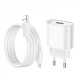 МЗП Hoco C109A Fighter QC3.0 18W (1USB-A) + кабель USB to MicroUSB White