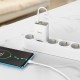МЗП Hoco C100A with digital display PD20W+QC3.0 (1USB-A/1C) + кабель Type-C to Type-C White