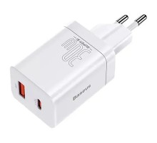 МЗП Baseus Super Si Pro Quick Charger 30W (1USB-A/1C) (CCSUPP-E) White