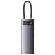 Перехідник HUB Baseus Metal Gleam Series 6-in-1 Multifunctional Type-C (WKWG080013) Gray