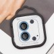 Захисне скло Metal Shine на камеру (у упак.) для Apple iPhone 12 / 12 mini / 11 Синій / Blue