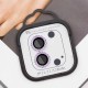 Захисне скло Metal Shine на камеру (у упак.) для Apple iPhone 12 / 12 mini / 11 Фіолетовий / Purple