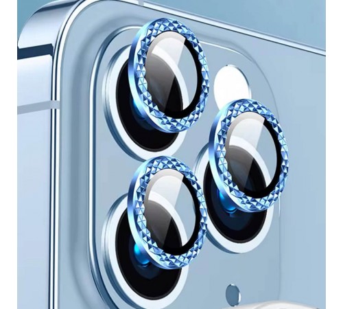 Захисне скло Metal Shine на камеру (у упак.) для Apple iPhone 12 Pro / 11 Pro / 11 Pro Max Синій / Blue Захисне скло Metal Shine на камеру (у упак.) для Apple iPhone 12 Pro / 11 Pro / 11 Pro Max Синій / Blue