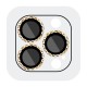 Захисне скло Metal Shine на камеру (у упак.) для Apple iPhone 12 Pro / 11 Pro / 11 Pro Max Золотий / Gold