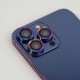 Захисне скло Metal Shine на камеру (у упак.) для Apple iPhone 12 Pro Max Бузковий / Rainbow