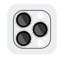 Захисне скло Metal Shine на камеру (у упак.) для Apple iPhone 12 Pro Max Срібний / Silver