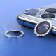 Захисне скло Metal Shine на камеру (у упак.) для Apple iPhone 12 Pro Max Срібний / Silver