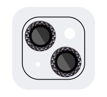 Захисне скло Metal Shine на камеру (у упак.) для Apple iPhone 14 (6.1") / 14 Plus (6.7") Чорний / Midnight