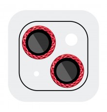 Захисне скло Metal Shine на камеру (у упак.) для Apple iPhone 14 (6.1") / 14 Plus (6.7") Червоний / Red