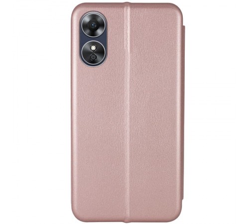 Шкіряний чохол-книжка Classy для Oppo A17 / A17K Rose Gold Шкіряний чохол-книжка Classy для Oppo A17 / A17K Rose Gold