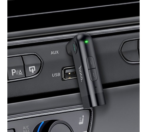 Bluetooth FM Трансмітер Hoco E53 Dawn Sound, бездротовий Чорний