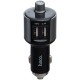 АЗП FM модулятор Hoco E19 (2USB 2.4А) Чорний / Сірий