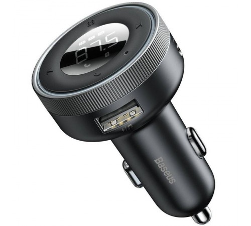 АЗП FM модулятор Baseus Enjoy 17W (2USB-A) (CCLH-01) Чорний