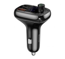 АЗП FM модулятор Baseus S-13 36W (2USB-A/1C) (CCMT000101) Чорний