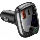 АЗП FM модулятор Baseus S-13 36W (2USB-A/1C) (CCMT000101) Чорний