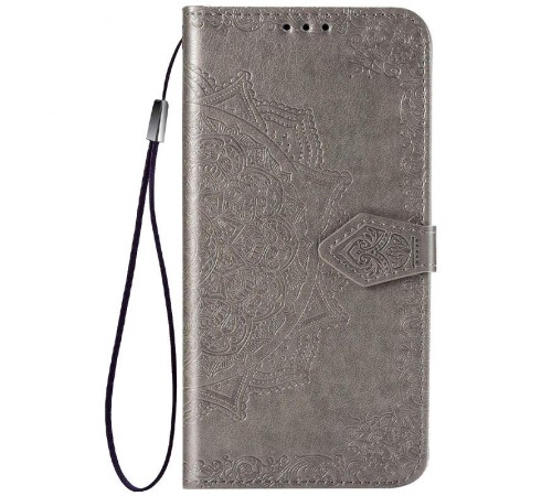 Шкіряний чохол-книжка Art Case з візитницею для Samsung Galaxy A34 5G Сірий