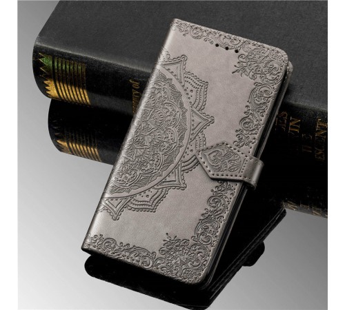 Шкіряний чохол-книжка Art Case з візитницею для Samsung Galaxy A34 5G Сірий