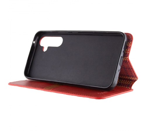 Шкіряний чохол-книжка GETMAN Cubic (PU) для Samsung Galaxy A54 5G Червоний