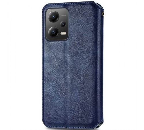 Шкіряний чохол книжка GETMAN Cubic (PU) для Xiaomi Poco X5 5G / Redmi Note 12 5G Синій