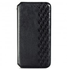 Шкіряний чохол-книжка GETMAN Cubic (PU) для Xiaomi Redmi 12C Чорний
