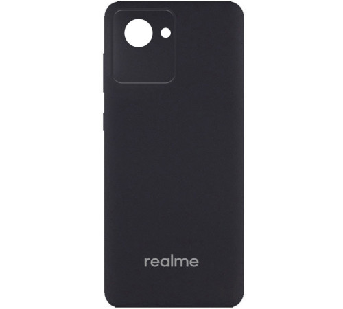 Чохол Silicone Cover Full Camera (AA) для Realme C30 / C30s Чорний / Black