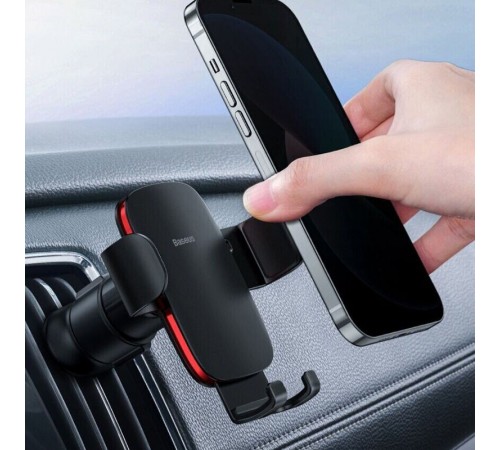 Автотримач Baseus Metal Age 2 Gravity Car Mount (Air Outlet Version) (SUJS00001) Dark Grey