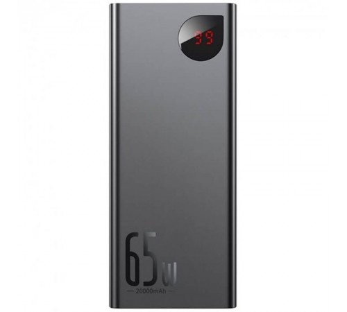 Портативний ЗП Baseus Adaman Metal Digital Display QC 65W 20000 mAh (PPIMDA-D) Black