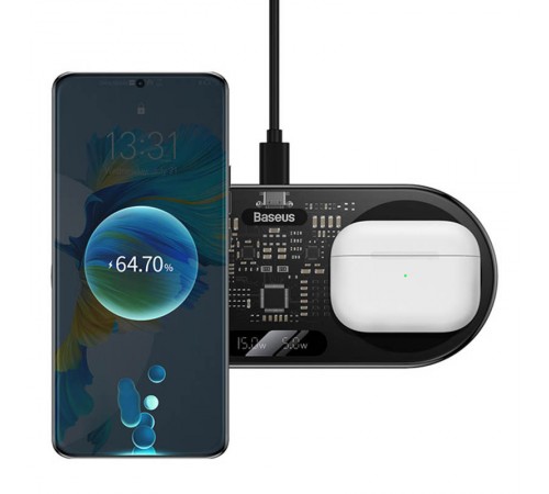 БЗП Baseus Digital LED Display 2in1 20W Universal version (WXSX010101) Black