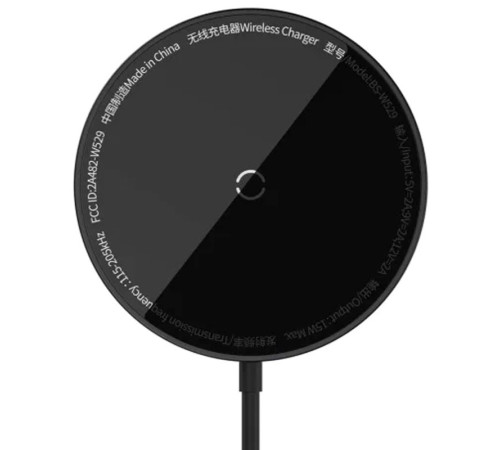 БЗП Baseus Simple Mini3 Magnetic Wireless Charger 15W (CCJJ0400) Black